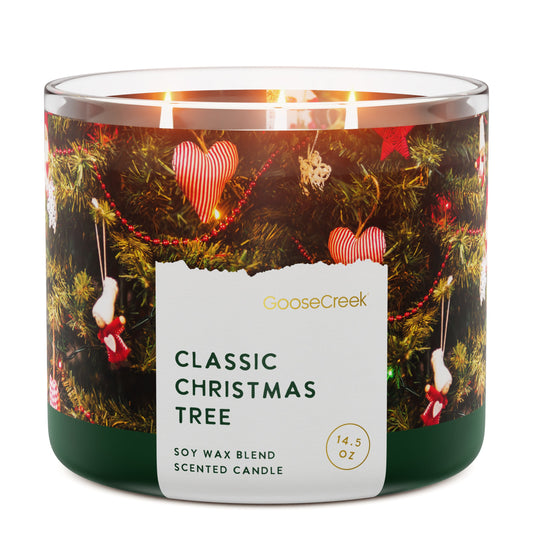 Classic Christmas Tree 3-Wick Candle