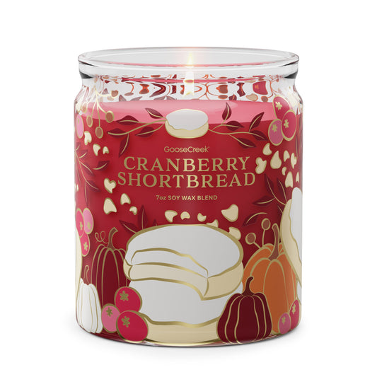 Cranberry Shortbread 7oz Single Wick Candle