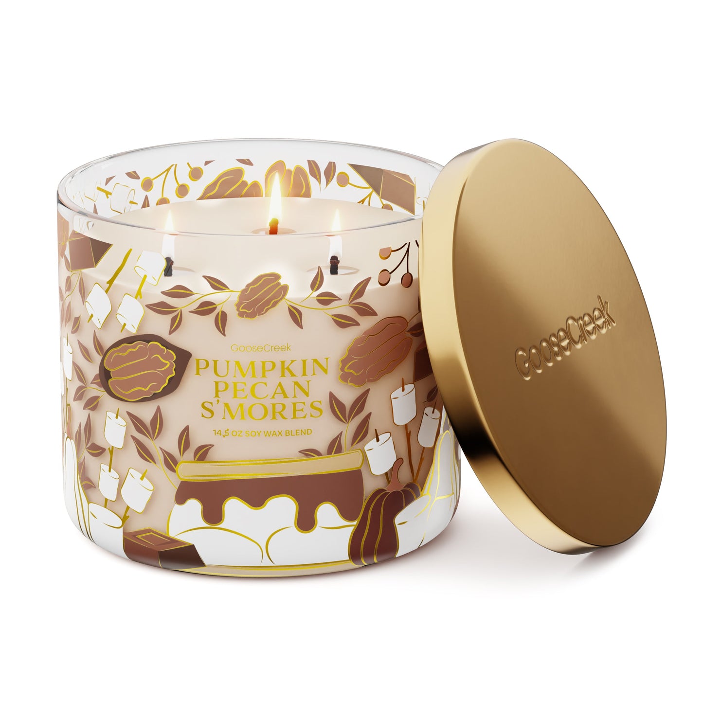 Pumpkin Pecan S'mores 3-Wick Candle