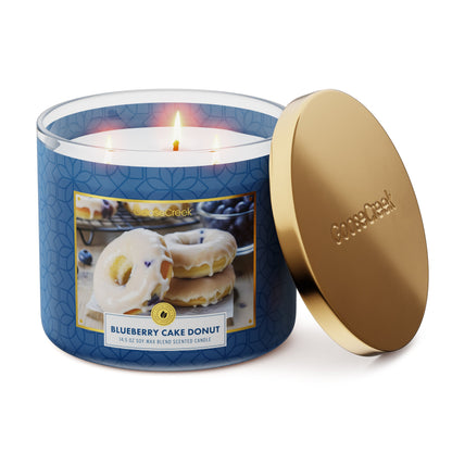 Blueberry Cake Donut 3-Wick Candle