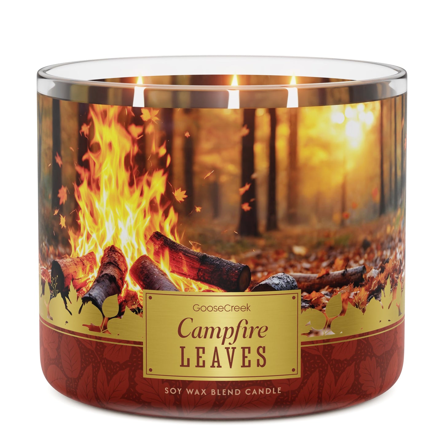 Campfire Leaves 3-Wick Candle
