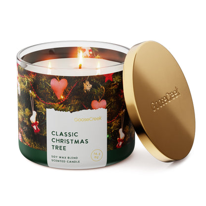 Classic Christmas Tree 3-Wick Candle
