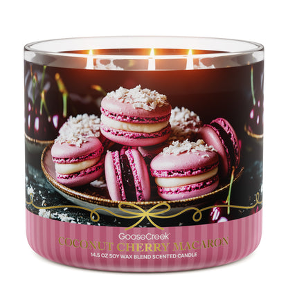 Coconut Cherry Macaron 3-Wick Candle