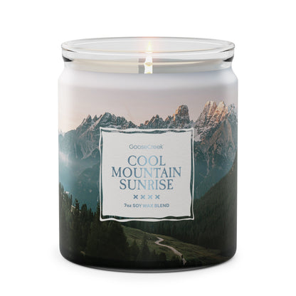Cool Mountain Sunrise 7oz Single Wick Candle