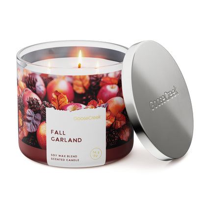 Fall Garland 3-Wick Candle