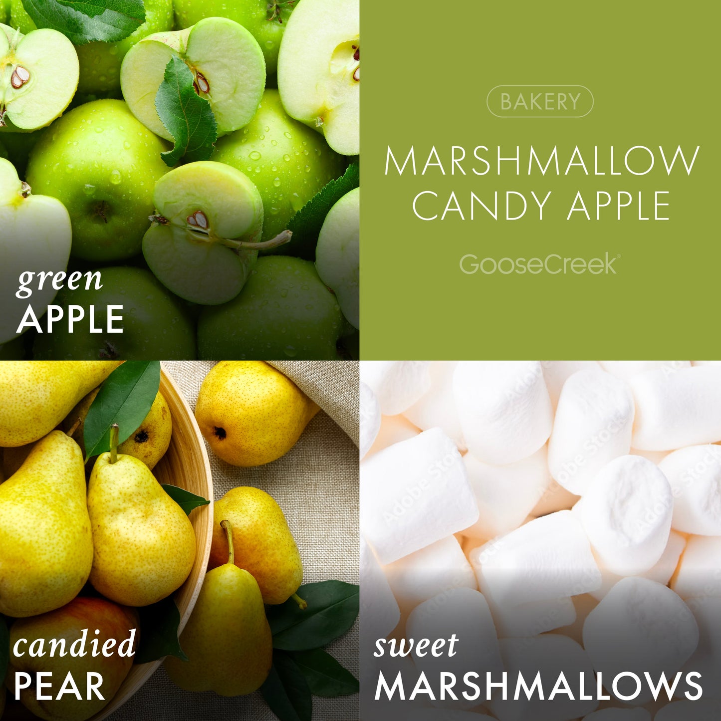 Marshmallow Candy Apple 3-Wick Candle