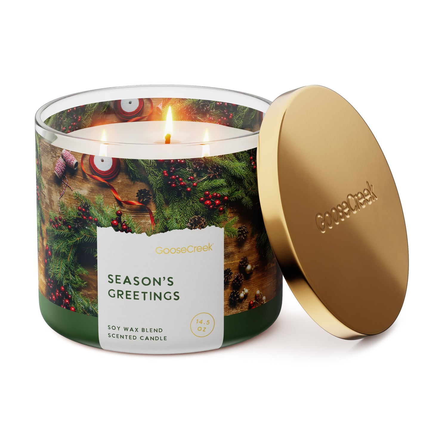 Season's Greetings 3-Wick Candle