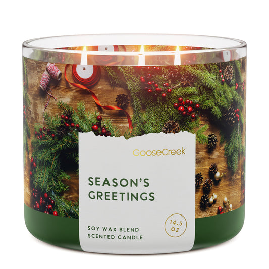 Season's Greetings 3-Wick Candle