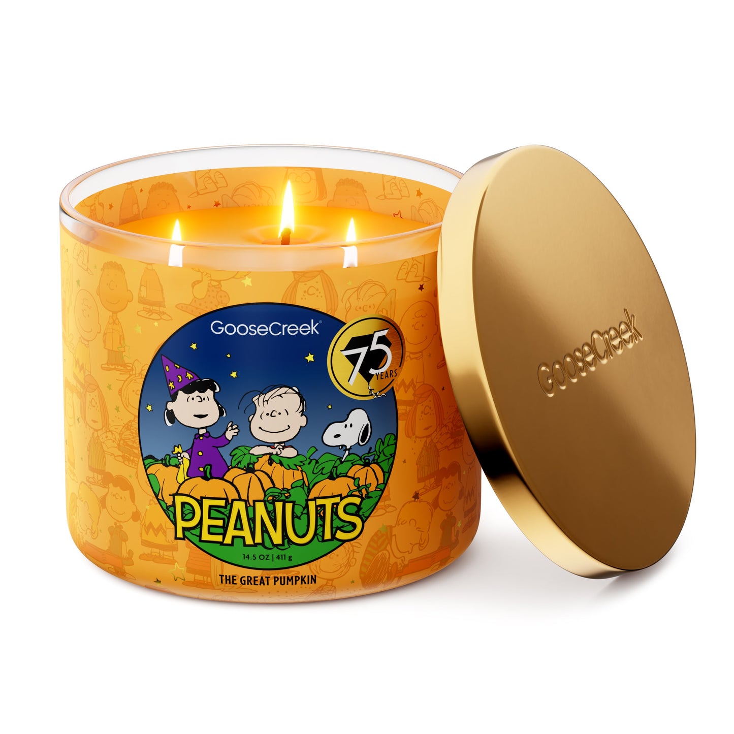 The Great Pumpkin 3-Wick Peanuts Candle