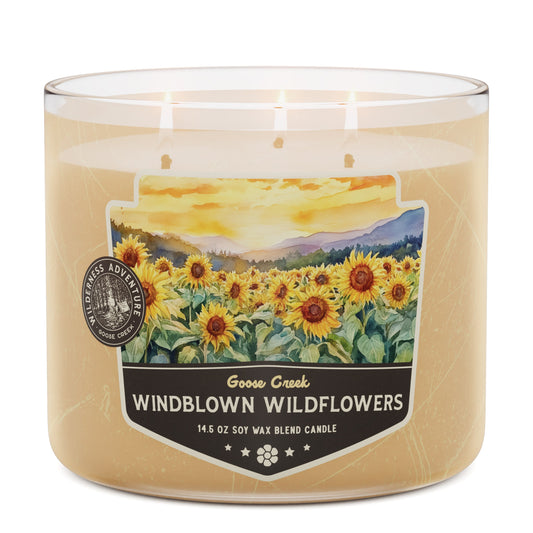 Windblown Wildflowers 3-Wick Candle